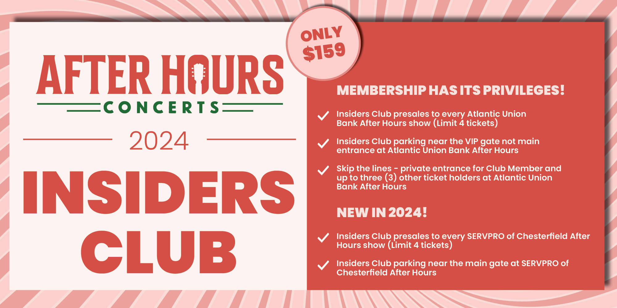 2024 After Hours Concert Series Insiders Club After Hours Concerts