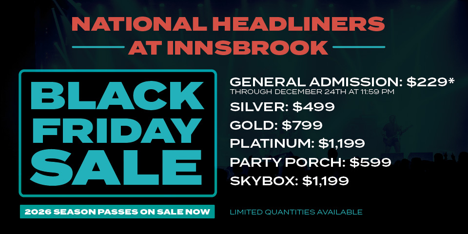 2026 National Headliners at Innsbrook Season Passes – SERVPRO After Hours Concerts at The Innsbrook Pavilion